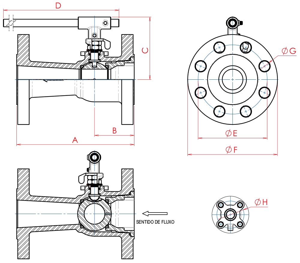 Valvula-de-Esfera-Monobloco-para-Fundo-de-Caldeira-Classe-150-300-desenho